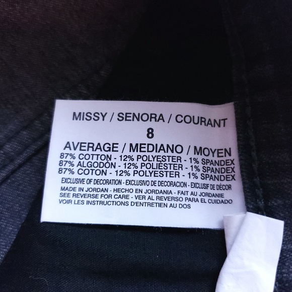 Gloria Vanderbilt Women Jean Amanda Stretch High Rise Size 8 (30x30) - NWT - Picture 7 of 8